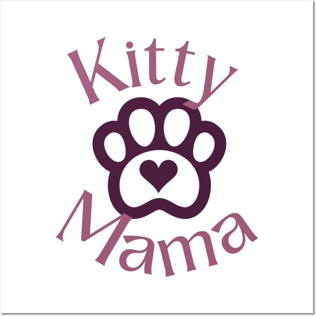 Kitty Mama Wall Art by Mazzlo Shop